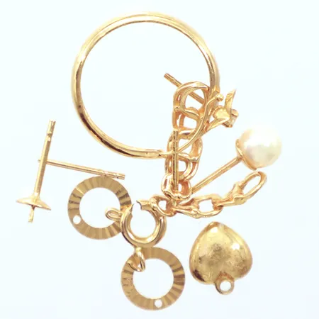 Diverse guld defekt, 18k  Vikt: 3,5 g