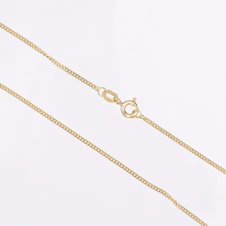 Halskedja pansar, längd 41,5cm, bredd 1mm, 18K Vikt: 2,6 g