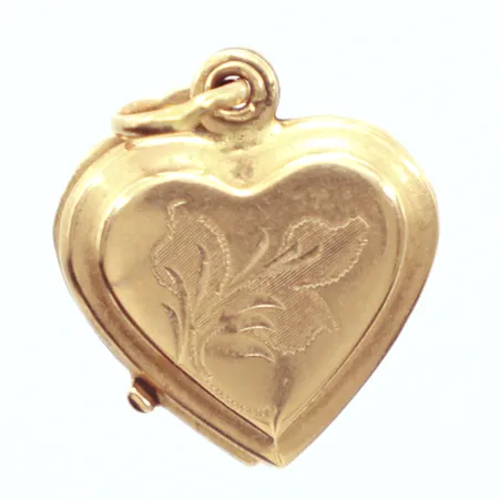 Hänge fotogömma, hjärta, längd 2,5cm, bredd 18,1mm, gravyr, 18K Vikt: 3,3 g