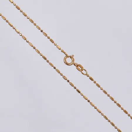 Kedja, längd: ca 42,5cm, bredd: ca 1,5mm, 18K Vikt: 3,7 g