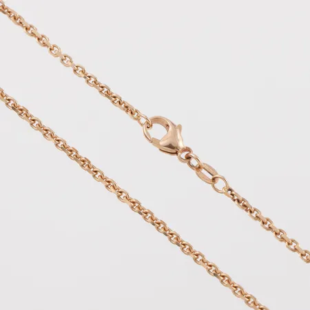 Collier, längd ca 45 cm, bredd 2 mm, 18k. Vikt: 8,8 g