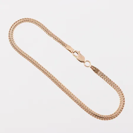 Armband, längd ca 19 cm, bredd 3 mm, 18k. Vikt: 0 g