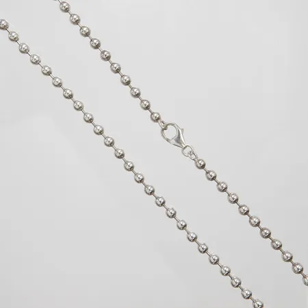 Collier kullänk, längd ca 98cm, bredd 5mm, 925/1000 silver Vikt: 52,7 g