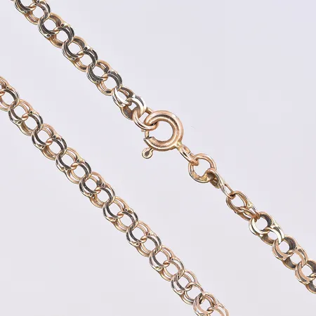 Collier Bismarck, längd 44 cm, bredd 3 mm, 18K. Vikt: 5,1 g