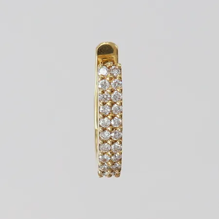 Udda örhänge, diamanter ca 20x0,005ct, ca2,5x11mm, 18K Vikt: 1,4 g