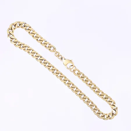 Armband pansar, 21cm, bredd 5mm, bruksslitage, 18K  Vikt: 18,6 g