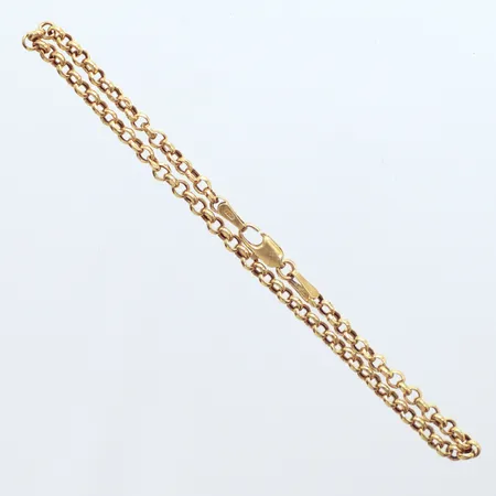 Armband Ärtlänk, längd 19cm, bredd 2mm, 18k Vikt: 1,8 g