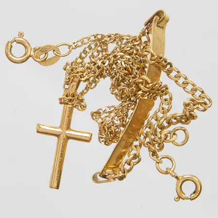 Diverse guld, trassel, gravyr, defekta, 18K Vikt: 5,7 g