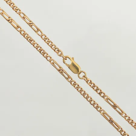Kedja Figaro ca 44cm, bredd 3,2mm, 18K Vikt: 17 g