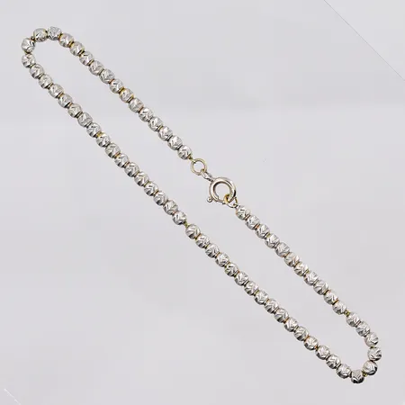 Armband, 19,5cm, bredd 2,8mm, vitguld, 18K Vikt: 5,4 g