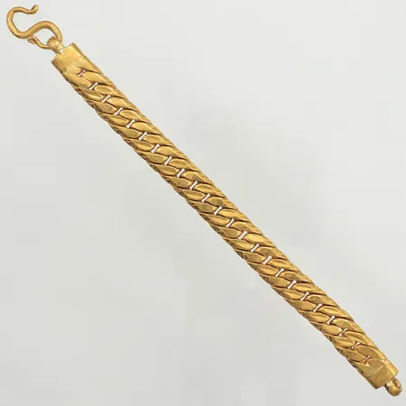 Armband Pansar, längd 17,5cm, bredd 9,8mm, 23K  Vikt: 75 g