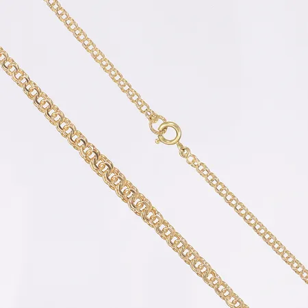 Halskedja doserad Bismarck, längd 40cm, bredd 2-4mm, 18K Vikt: 6 g