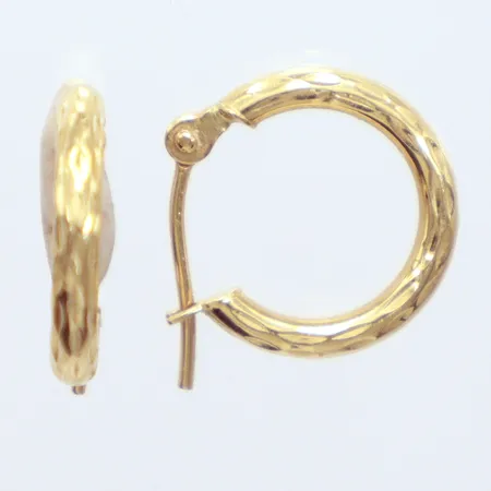 Ett par örhängen, Ø13mm, 18k Vikt: 0,4 g