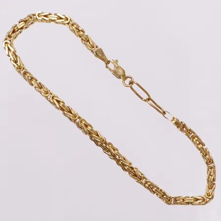 Armband, Kejsarlänk, längd 21cm, bredd 3,1mm, förlängning länk, 18K Vikt: 7,6 g