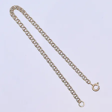Armband Bismarck, längd 19 cm, bredd 3 mm, 18K. Vikt: 3,4 g