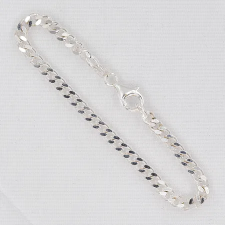 Armband Pansar, 15cm, bredd 4mm, silver 925/1000 Vikt: 5,5 g