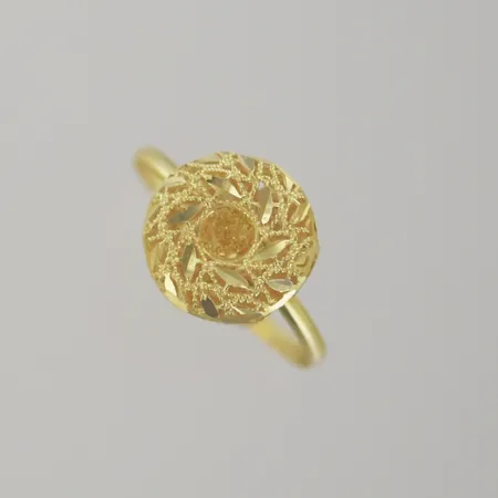 Ring justerbar, Ø 18½, höjd 11,8 mm, 21K Vikt: 1,7 g