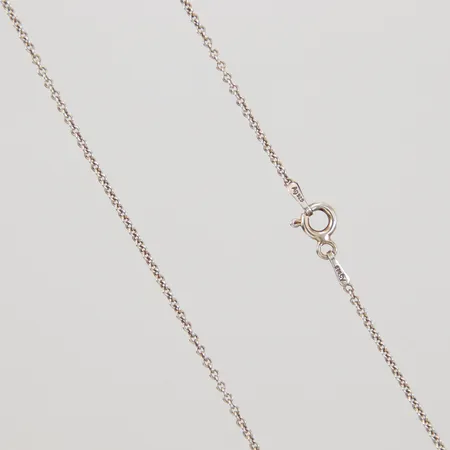 Kedja, rundad Ankar, 45,5cm, bredd 1,4mm, 925/1000 silver,  Vikt: 1,9 g