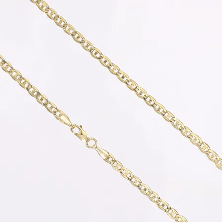 Halskedja, längd 54,5cm, bredd 3mm, 14K  Vikt: 0 g