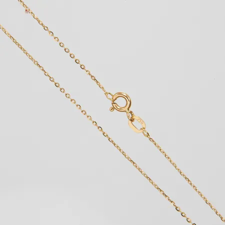 Kedja Ankar, längd ca 45,1cm, bredd 1mm, GHA, 18K Vikt: 1,3 g