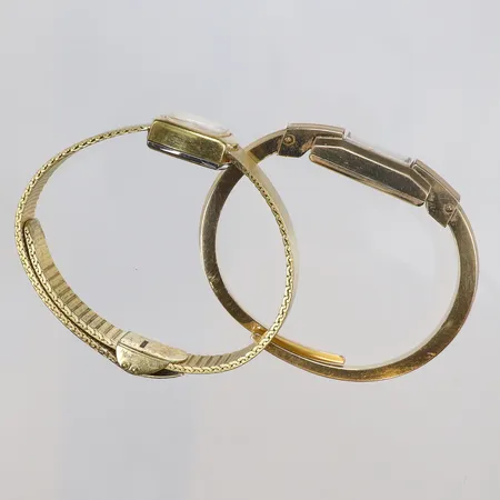 2st Damur Favre-Leuba och Lagonda, bredd 12-18mm, manuella, med slitage, obs Favre-Leuba går ej, defekt