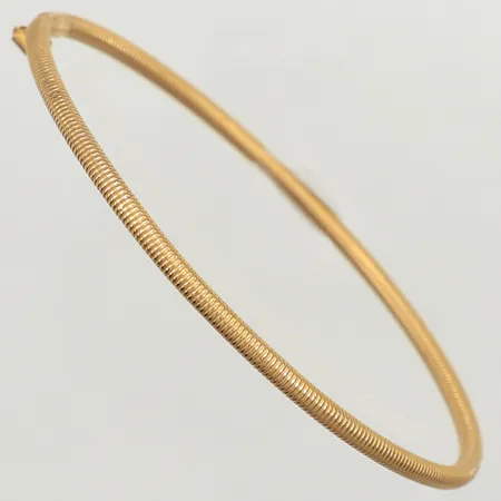 Armband, öppningsbart, något vint, Ø ca 50-60mm, 18K Vikt: 5 g