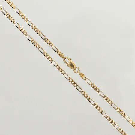 Kedja Figaro, ca 52,5cm, bredd ca 2,8mm, 18K Vikt: 10,4 g