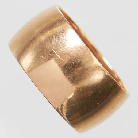 Ring, stl 16½, bredd 9,5mm, ryska stämplar, 14K Vikt: 7,2 g