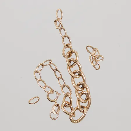 Armband, defekt, flera delar, 14K,  Vikt: 1,4 g