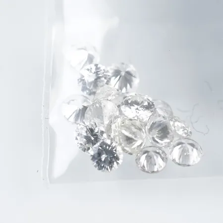 17st Lösa Diamanter. 0,10ct/st, W-Cr/VS-Si