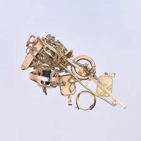 Diverse guld, 18K. Vikt: 21,8 g