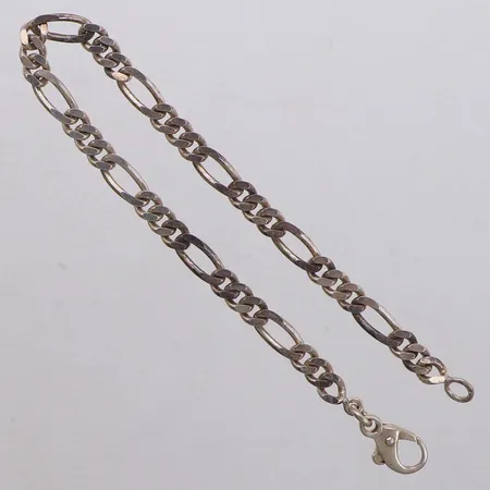 Armband Figaro, längd 19cm, bredd 4,7mm, silver 925/1000 Vikt: 7,7 g