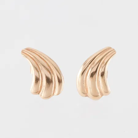 Örhängen paret, Guldfynd AB, längd ca 15.8 mm, 18k. Vikt: 1,3 g