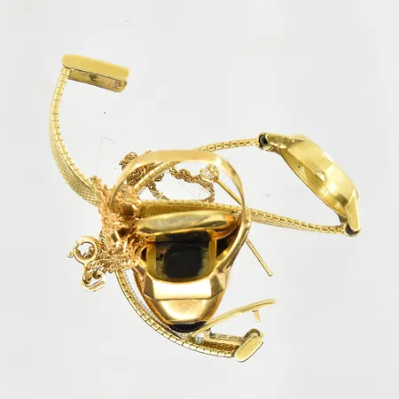 Diverse defekt guld med stenar, 18K. Vikt: 30,9 g