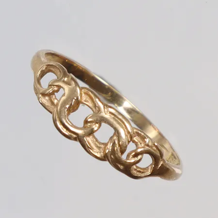 Ring Bismarck, stl 16¼, bredd 1-4mm, 18k Vikt: 1,2 g