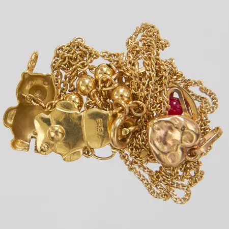 Diverse guld, slitage, defekta, 18K Vikt: 13,5 g