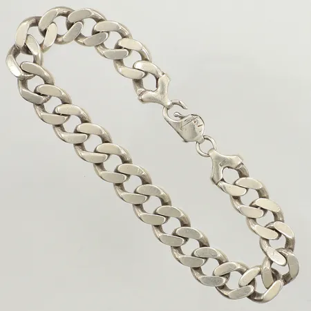 Armband Pansar, ca 23cm, bredd 11mm, defekt lås, 925/1000 silver Vikt: 44,6 g