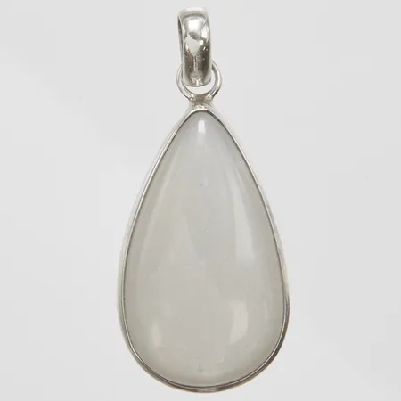 Hänge natursten, längd ca 48mm, bredd 21mm, 925/1000 silver Vikt: 11,3 g