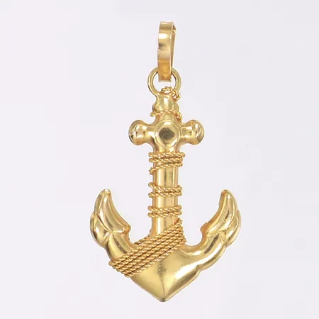 Hänge, ankare, 40x22mm, 18K  Vikt: 3 g