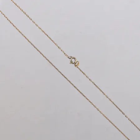 Kedja Ankar, längd 50cm, bredd 1mm, defekt lås ej i guld, 18K Vikt: 2,2 g