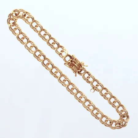 Armband Bismarck, längd 17,5cm, bredd 5,2mm, år 1934, 18K Vikt: 8,1 g