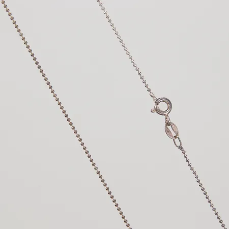 Kedja, Kullänk, 44,5cm, bredd 1mm, 925/1000 silver,  Vikt: 1,5 g