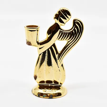 Ljusstake, Skultuna 1607, skyddsängel, höjd 9cm, nyskick, Skultuna ask medföljer 