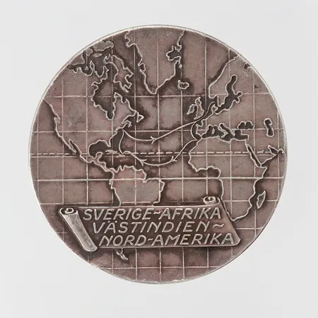 Minnesmynt, H.M.S Chapman Sommaren 1934, Ø40mm, silver 830/1000. Vikt: 32,6 g