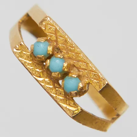 Ring, skadad, defekt, 18K Vikt: 2,8 g