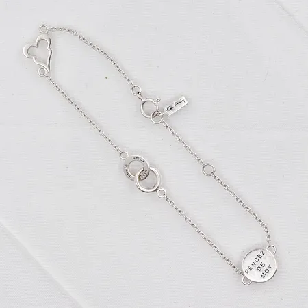 Armband, Mini Love, Efva Attling, 18-20cm, silver 925/1000  Vikt: 3,6 g