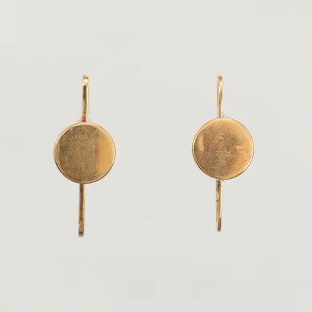 Ett par skjortknappar, Ø7,6mm, 18K Vikt: 1,9 g