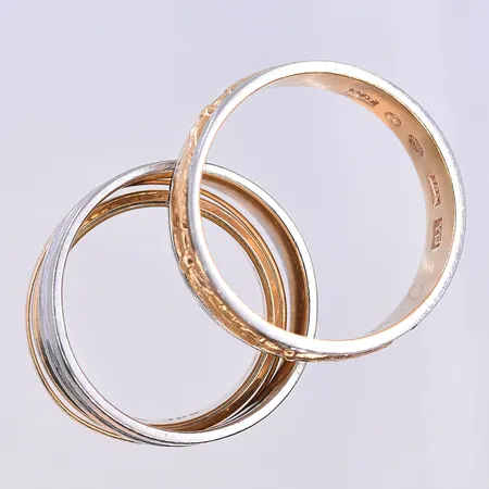 Diverse guld, 18K. Vikt: 16,4 g