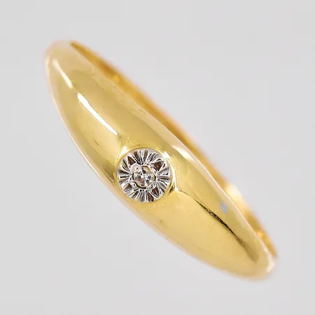 Ring, stl 18, 18K Vikt: 1,3 g