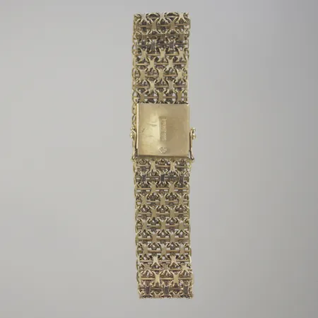 Armband X-länk med stav, längd 19 cm, bredd 1,5 cm, 18K Vikt: 22,8 g